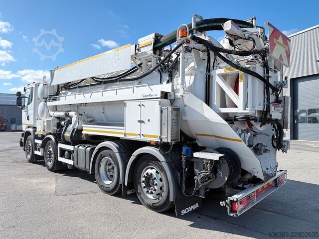 Vacuümtankwagen SCANIA G450 8x2*6 Hvidtved Larsen SuperFlex 414 6" JHL