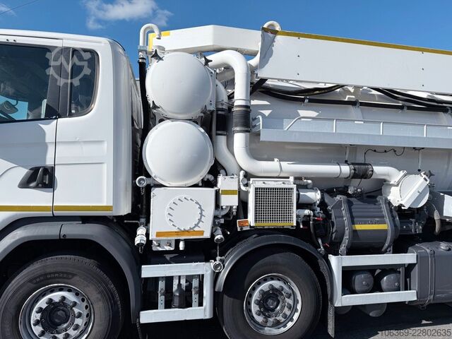 Vacuümtankwagen SCANIA G450 8x2*6 Hvidtved Larsen SuperFlex 414 6" JHL