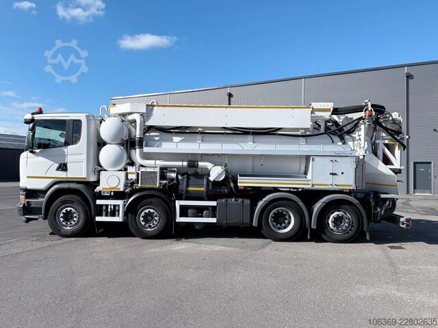 Vacuümtankwagen SCANIA G450 8x2*6 Hvidtved Larsen SuperFlex 414 6" JHL