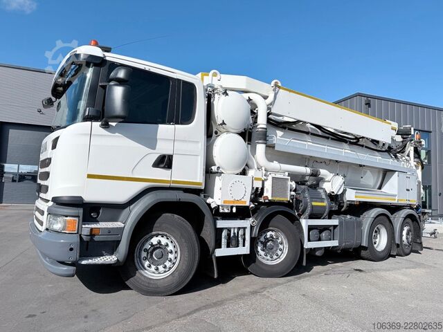 Vacuümtankwagen SCANIA G450 8x2*6 Hvidtved Larsen SuperFlex 414 6" JHL