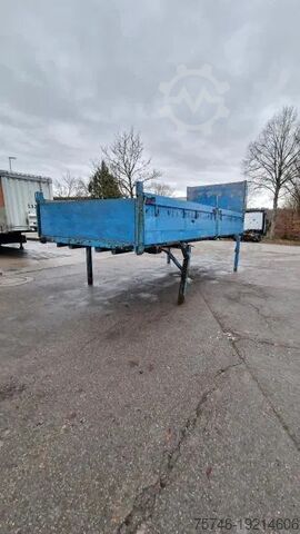 Remorque à plate-forme Krone 6 x Jumbo Lafette m. Pritsche+Bordwände 1.18m ...