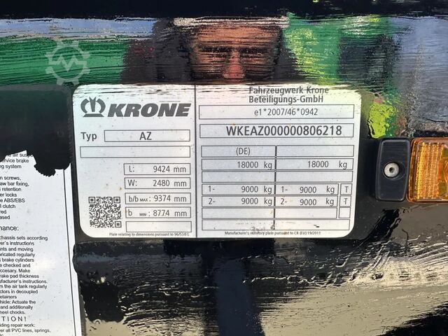 BDF sistem Krone 10 x Jumbo Lafette deutsche Anh. TÜV NEU! 10 x ...