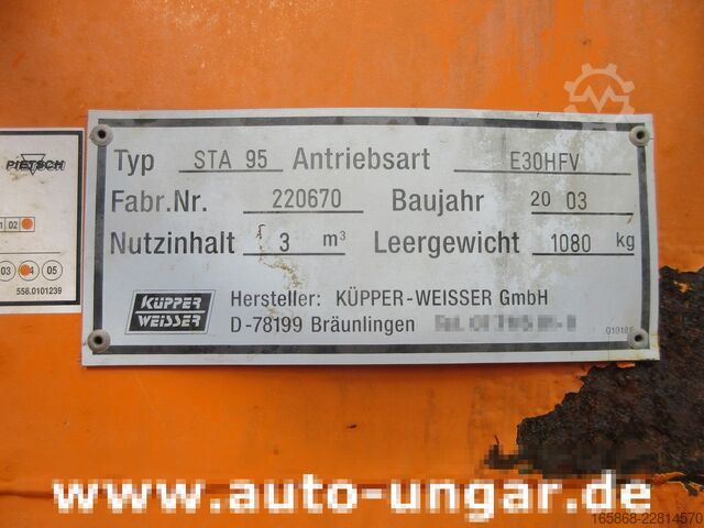 εξοπλισμός χειμερινής συντήρησης Mercedes-Benz Atego 1523 Winterdienst Küpper-Weisser