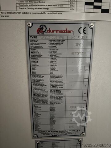 Laserový řezací stroj DURMA HD-F 3015