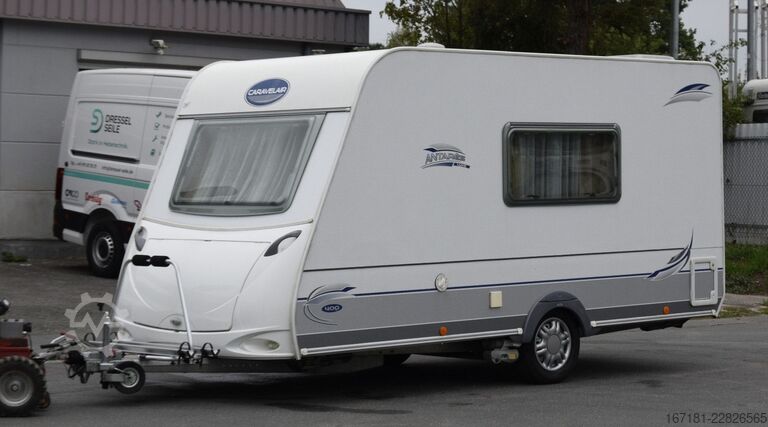 Caravan CARAVELAIR Antarex Luxe 400 mit Mover und Sackmarkise