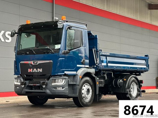 Háromirányú billenő teherautó MAN TGM 15.320 4x2 Blatt-Luft Meiller-Aufbau +NEU+