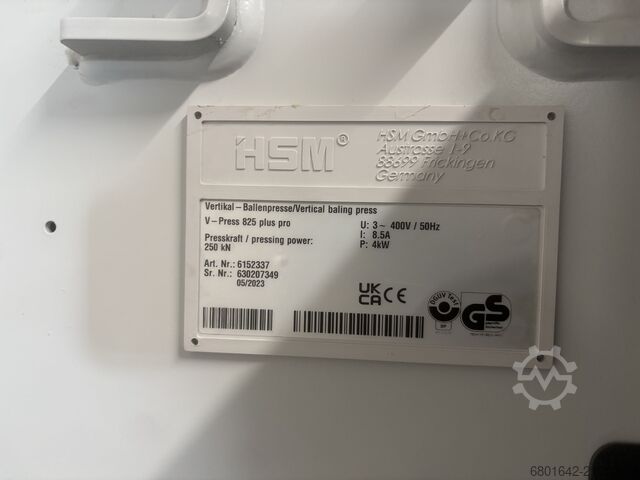 Presă de balotat HSM V-Press 825 plus pro