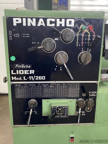 L + Z lathe with digital readout / Ø 520 x 1500 mm, engine lathe PINACHO L-11/260