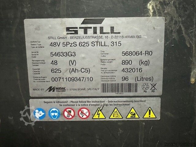 Elektrisk trehjulsgaffeltruck Still RX 20-20  6215