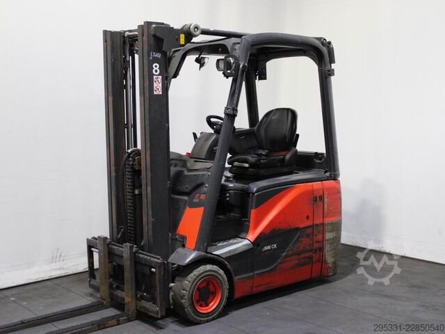 Elektrisk trehjulsgaffeltruck Linde E 16 H 02 386