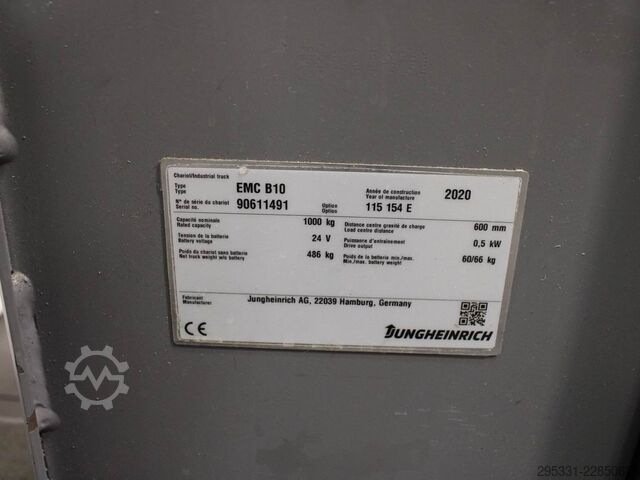 Manuel stabler Jungheinrich EMC-B 10 115-57-154E