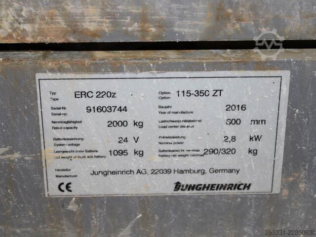 Manuel stabler Jungheinrich ERC 220z  115-350ZT