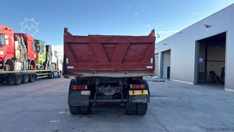 3-zijdenkipper Iveco Eurotrakker 260 E 34 (POMPE MANUELLE / MANUAL P...