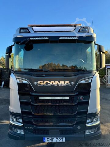 Houthouder Scania R730 V8 6X4, Retarder, Timber-truck + Kesla L20...