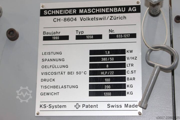 Desapilador - Apilador de chapas Schneider Maschinenbau AG Typ 1058