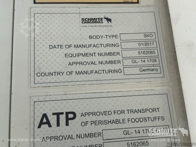 Ψυκτικός ημιρυμουλκούμενος Schmitz Cargobull Tiefkühler Standard Ladebordwand