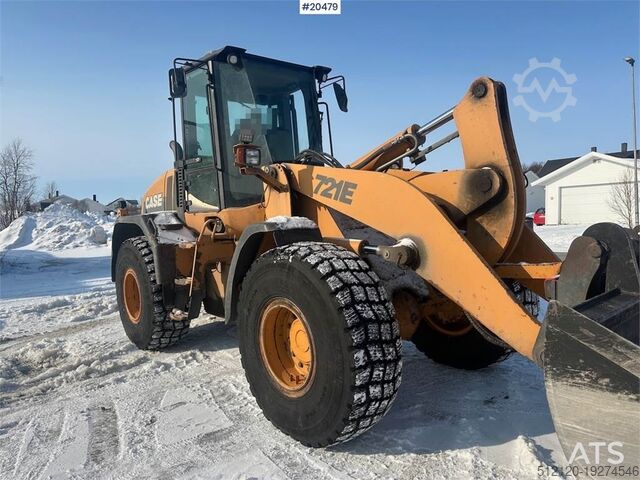 Wheel loader CASE 721E wheel loader w/ bucket. WATCH VIDEO.