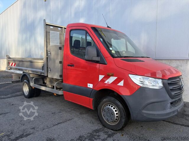 Skraldevogn Mercedes-Benz Sprinter 514 *Kipper*Trekhaak*OpenLaadbak*Airco*