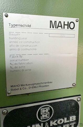 CNC fræsemaskine Maho MH 600 E