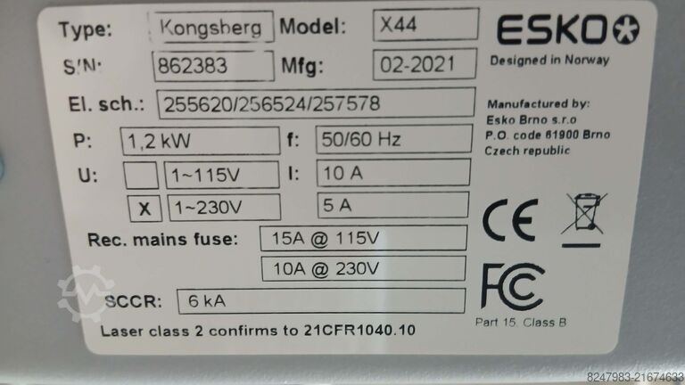 Cutting machine Kongsberg X44