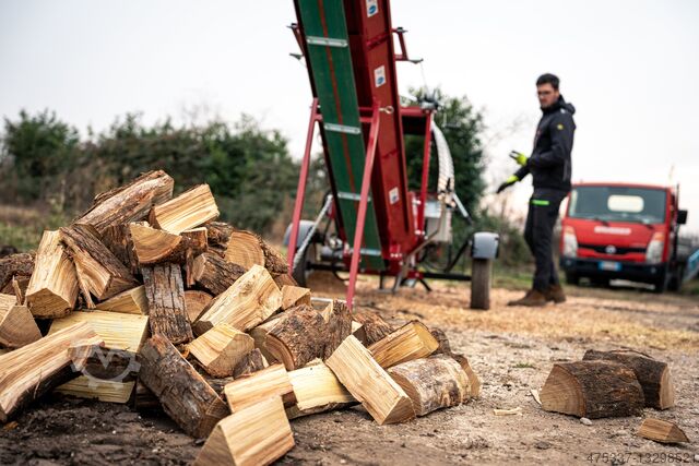 Automatische brandhoutverwerker, houtkloofmachine Brugger SA38