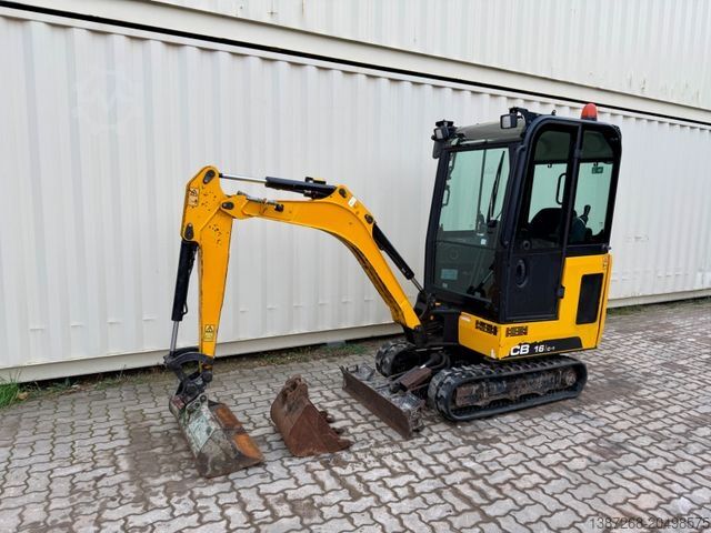 Miniexcavadora JCB 16C-1 /2019 BJ/1.171 H/verbr. Laufwerk/2xLöffel