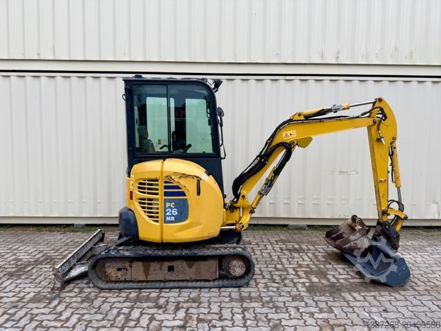 Mini bager KOMATSU PC26MR-3 / 2020 BJ / 2 x Löffel