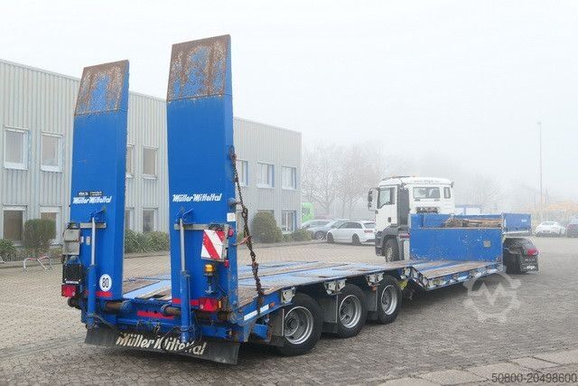 Nízkoložný návěs MÜLLER-MITTELTAL TTS-VLL 30,0 Profi, Gelenkt, hydr. Rampen, BPW