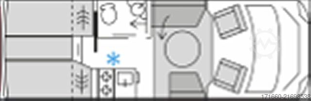 Autorulotă semi-integrată BÜRSTNER Signature SFT 7.0 3,5t, Markise, RFK, Smart TV