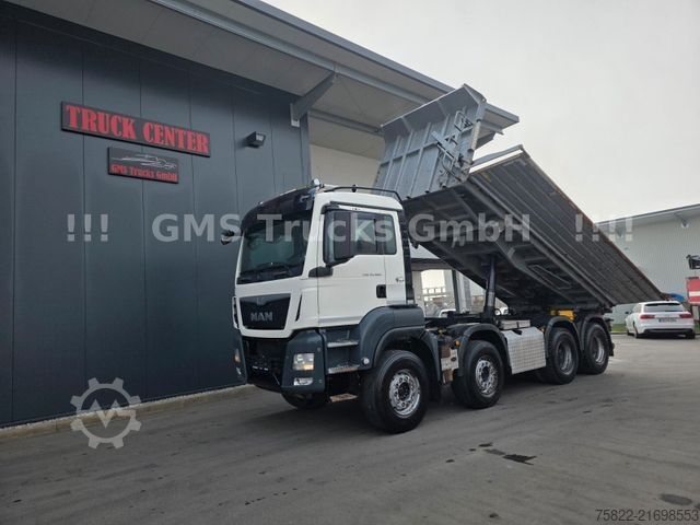 Three-sided tipper truck MAN TGS 35.480 / 8X4 / Meiller Bordmatik