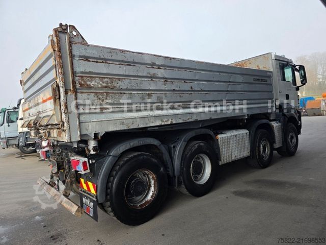 Three-sided tipper truck MAN TGS 35.480 / 8X4 / Meiller Bordmatik