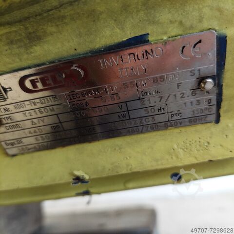 Lodret centrifugalpumpe til kemikalier FIP ALFA 33-55 V2CM 30 m3/h 29m 11kw