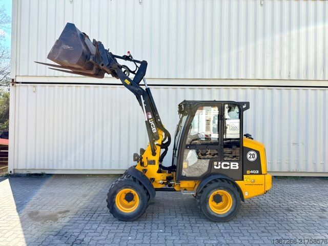 Wheel loader JCB 403 / 980 Stunden / Schaufel + Gabel