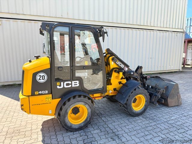 Wheel loader JCB 403 / 980 Stunden / Schaufel + Gabel