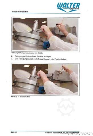 SYSTÉM ČIŠTĚNÍ FARMACEUTICKÝCH NÁDOB Walter Gerätebau