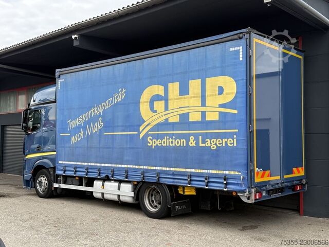 Camión plataforma con toldo MERCEDES-BENZ Actros 1842 Fg L/nR Retarder AHK ACC Mega Jumbo