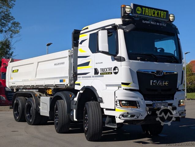 Driezijdige kipper MAN TGS 35.520 8x4, 1 Liege, MEILLER Bordmatic,MIETE