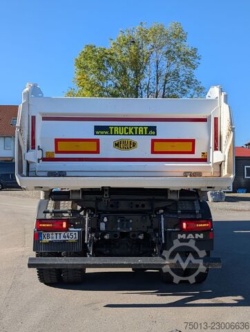 Driezijdige kipper MAN TGS 35.520 8x4, 1 Liege, MEILLER Bordmatic,MIETE