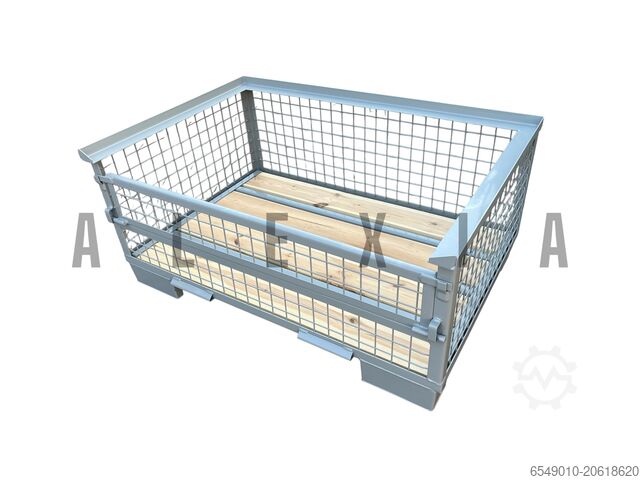 Lattenpalette Gitterbox 1/2 Halfgitterbox 