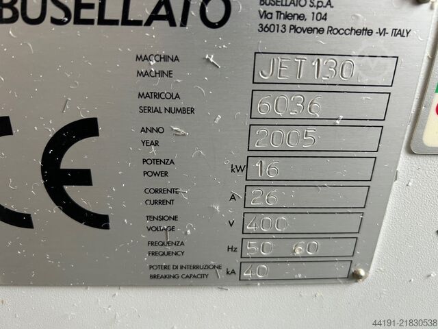 Centro de mecanizado CNC Busellato JET 130 Busellato JET 130