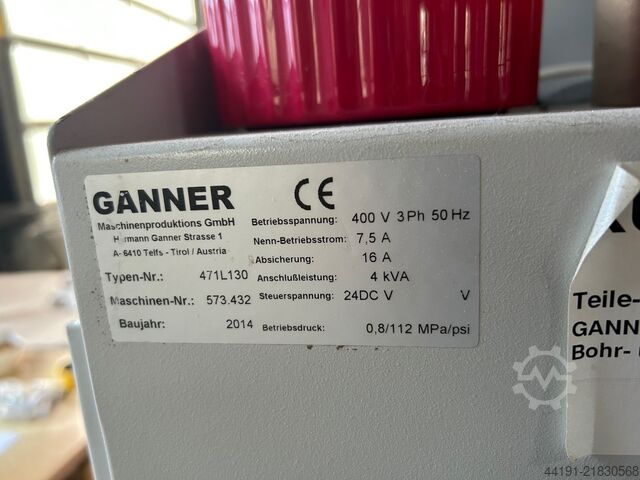 Dübel delme ve çakma makinesi Ganner Index Logic Ganner Index Logic 130 Typ 471L130