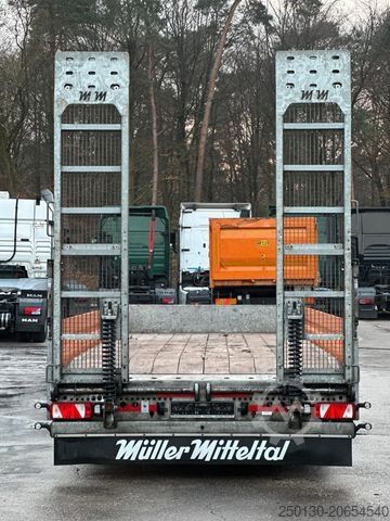 Dieplader oplegger MÜLLER-MITTELTAL TA 14,4 Tieflader Tandem Zwillingsbereift