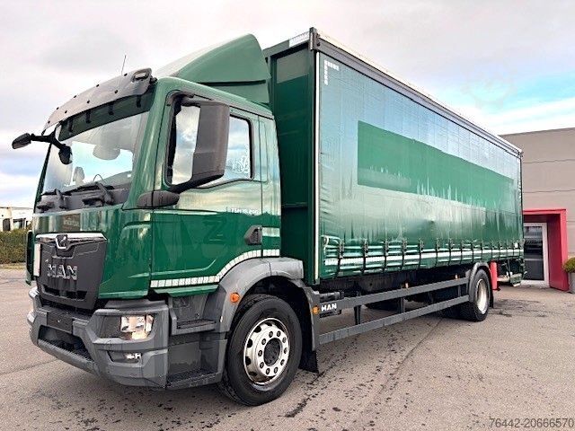 Plattewagen met zeil MAN TGM 18.290BL-SCHIEBEPLANEN/EDSCHA DACH/LBW 2TON