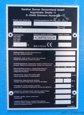 κοχλιοειδής συμπιεστής L55 CompAir L55