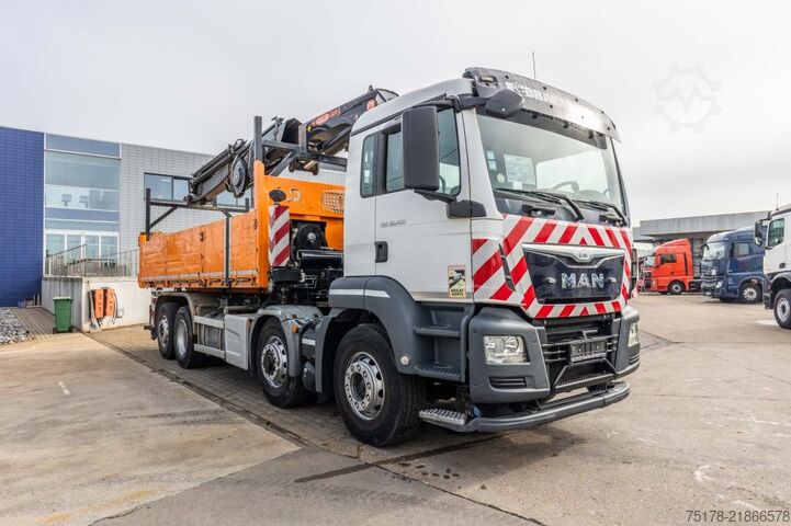 Ανατρεπόμενο όχημα με γερανό MAN TGS 35.400 BL -8x4H-6+ PM 38.5 SP-LC/7x