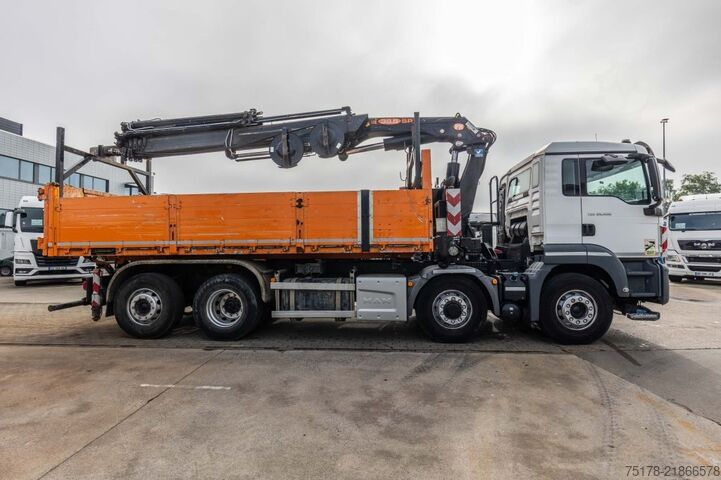 Ανατρεπόμενο όχημα με γερανό MAN TGS 35.400 BL -8x4H-6+ PM 38.5 SP-LC/7x