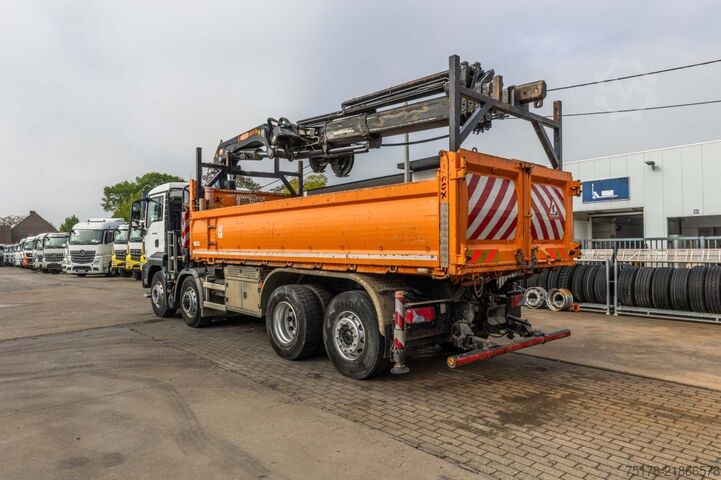 Ανατρεπόμενο όχημα με γερανό MAN TGS 35.400 BL -8x4H-6+ PM 38.5 SP-LC/7x