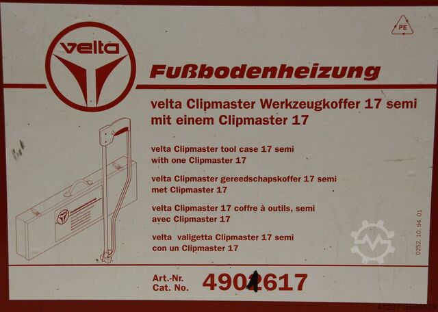 Fixadores de clips de aquecimento por chão radiante Velta Clipmaster 17