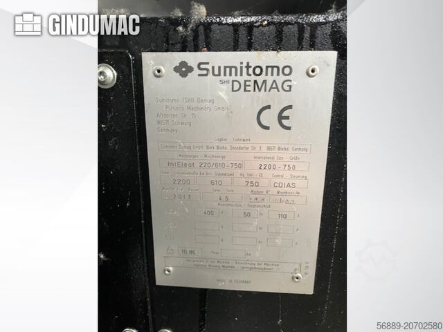 SUMITOMO SHI DEMAG IntElect 220/610-750 smart SUMITOMO SHI DEMAG IntElect 220/610-750 smart