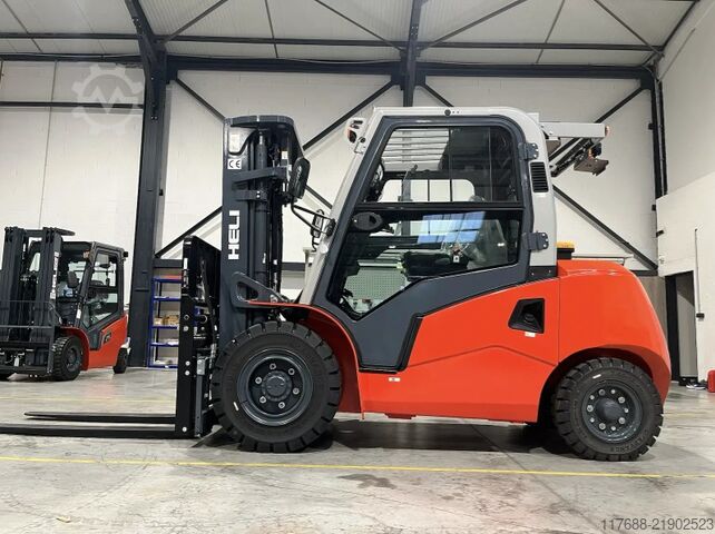 Carrello elevatore anteriore diesel Heli CPCD50- G3-5t - 4,7m Hub Triplex - Kabine Garantie